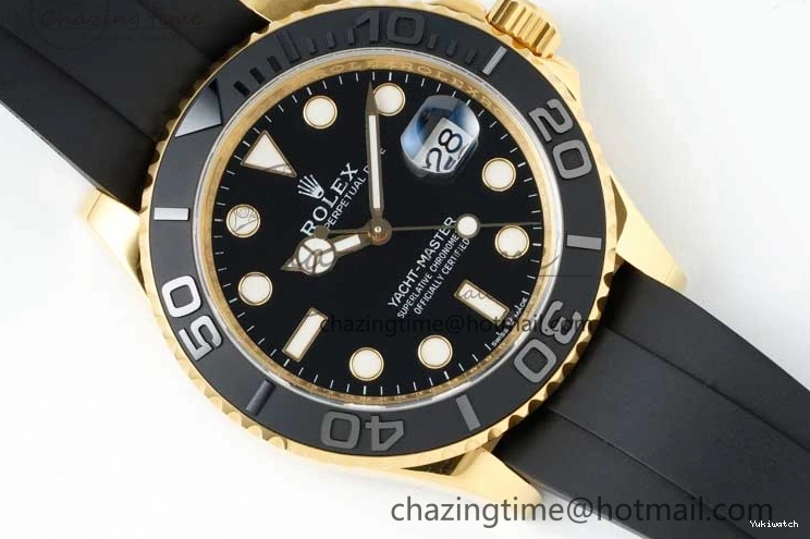 YG 3D Edition VR3235 226658 Yacht-Master Black Strap Oysterflex 1:1 on 3EF Ceramic Bezel 42mm Best 0714